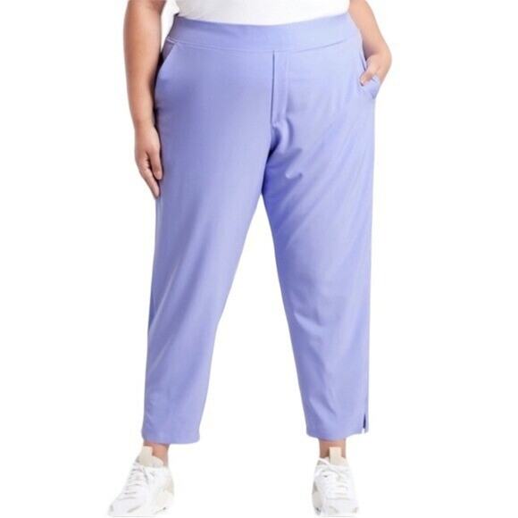 Athleta Brooklyn Ankle Pant Violet Periwinkle Women's Size 26 New With Tags - Picture 1 of 12